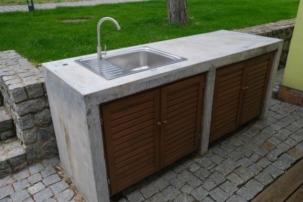 Exterior Cabinet Installation in Albany