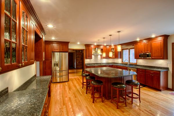 Cherry Kitchen Cabinet Repair in Albany